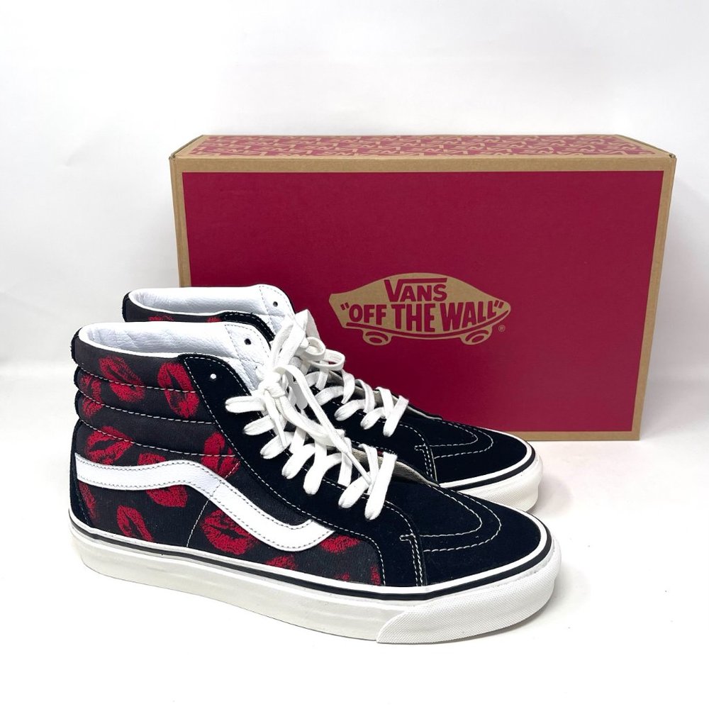 Vans Sk8 Hi 38 Dx Choes Men's Size Skate Red High Top Canvas Suede VN0A38GF45T - Picture 8 of 11